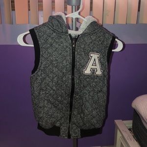 Girls Winter Vest Hoodie SHORTSLEEVED